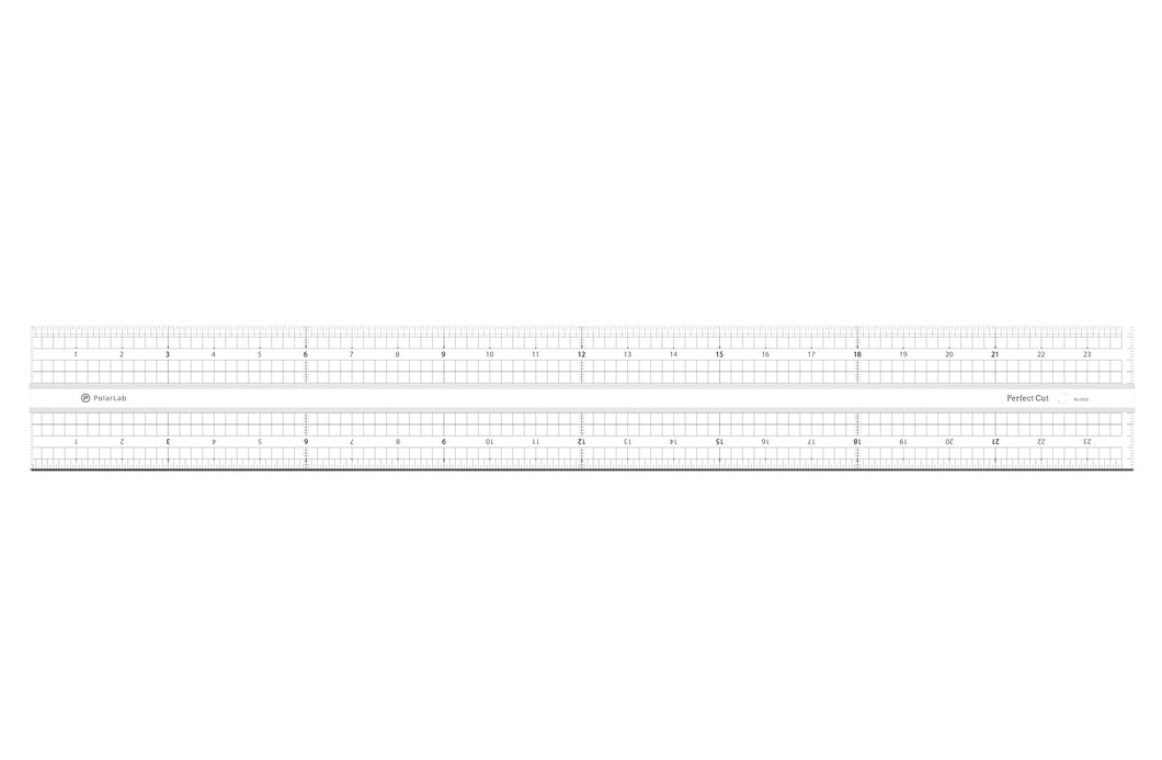 PolarLab Acrylic Ruler - Designed for Perfect Cut Set - 24 Inch